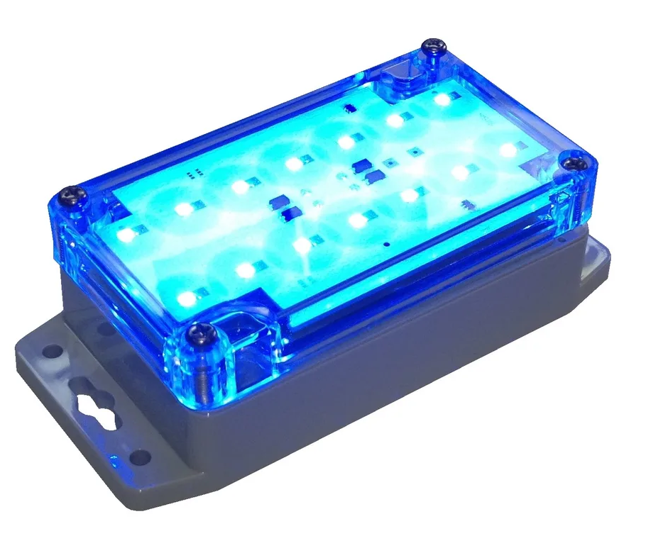 Низковольтный светомаскировочный светильник LA-5-24V-IP67-BLUE
